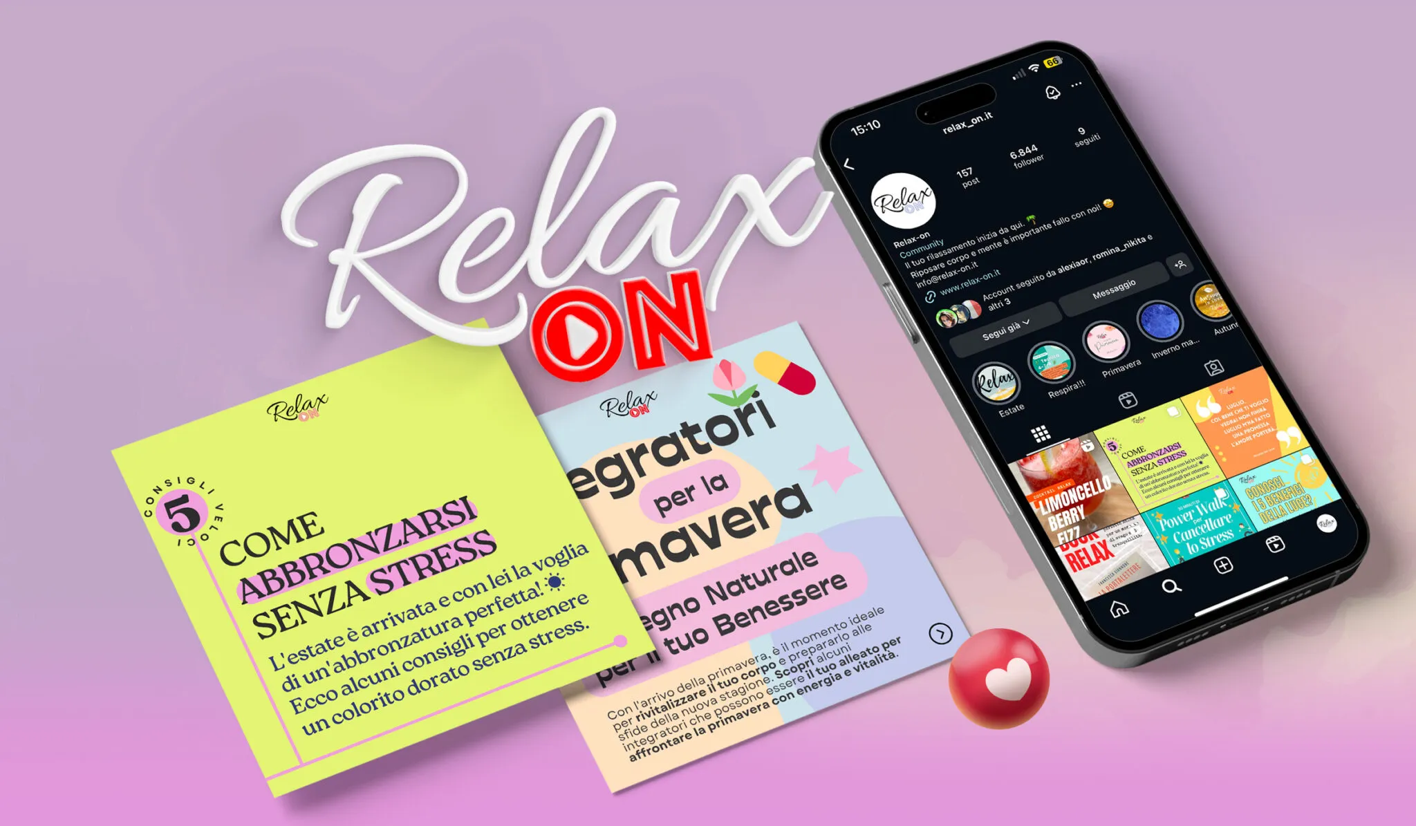 RelaxOn: Strategia Social per il Benessere